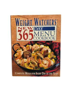 Weight Watchers New 365-Day Menu Cookbook Hardcover 1996 Complete Meal Planning